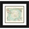thumbnail image 1 of Perthes 16x15 Black Ornate Wood Framed with Double Matting Museum Art Print Titled - Antarctic Ocean - Perthes 1914, 1 of 4