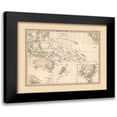 thumbnail image 1 of Perthes 17x15 Black Modern Framed Museum Art Print Titled - Oceania - Perthes 1870, 1 of 5