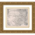 thumbnail image 1 of Perthes 17x15 Gold Ornate Wood Framed with Double Matting Museum Art Print Titled - North Texas - Perthes 1872, 1 of 4