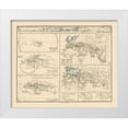 thumbnail image 1 of Perthes 17x15 White Modern Wood Framed Museum Art Print Titled - World as Known to Ancients - Perthes, 1 of 4
