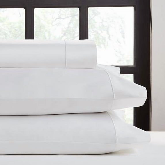 Perthshire Platinum Concepts 1000 Thread Count Solid Sateen Sheet - 4 Piece Set - Queen, Ivory