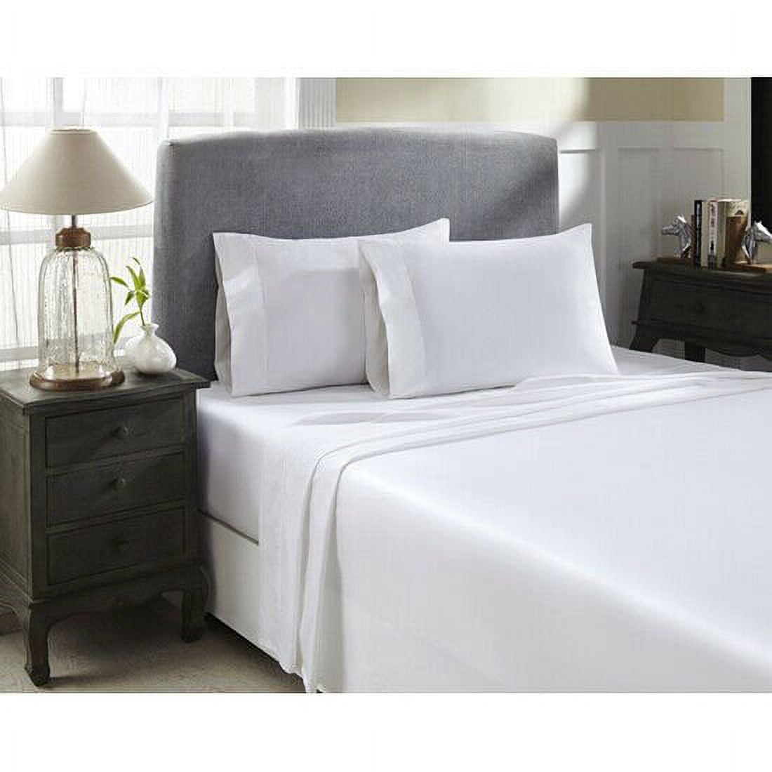 King Taupe Cotton Embroidered Sateen Sheet Set