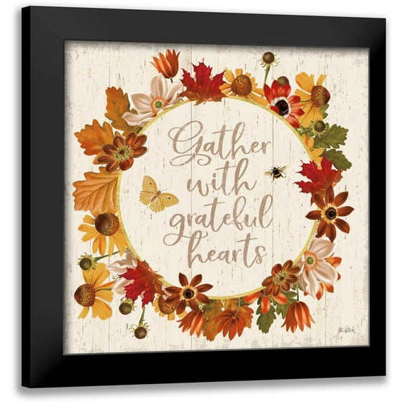 Pertiet, Katie 12x12 Black Modern Framed Museum Art Print Titled - Fall Garden V