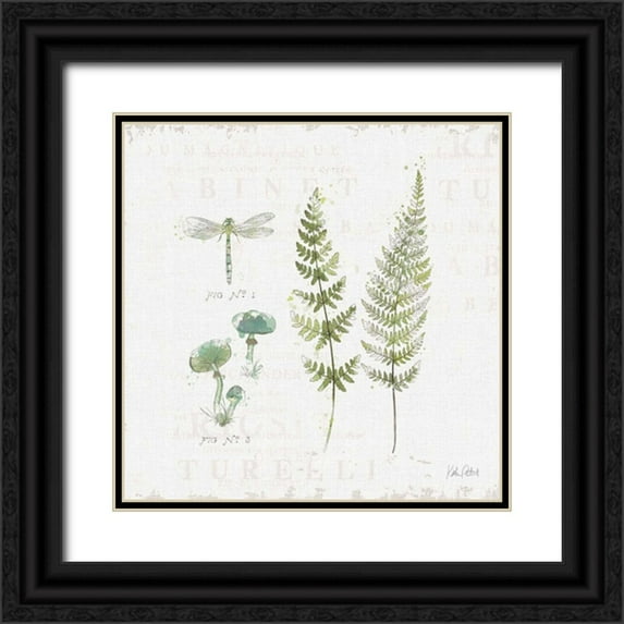 Pertiet, Katie 12x12 Black Ornate Wood Framed with Double Matting Museum Art Print Titled - In the Forest VI