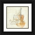 thumbnail image 1 of Pertiet, Katie 12x12 Black Ornate Wood Framed with Double Matting Museum Art Print Titled - Musical Gift I, 1 of 4