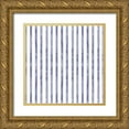 thumbnail image 1 of Pertiet, Katie 12x12 Gold Ornate Wood Framed with Double Matting Museum Art Print Titled - Botanical Blue Step 06, 1 of 4