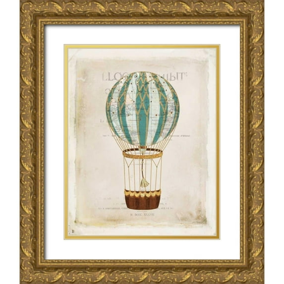 Pertiet, Katie 12x14 Gold Ornate Wood Framed with Double Matting Museum Art Print Titled - Balloon Expo IV
