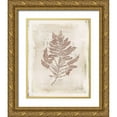 thumbnail image 1 of Pertiet, Katie 12x14 Gold Ornate Wood Framed with Double Matting Museum Art Print Titled - Sea Garden III Brown, 1 of 4