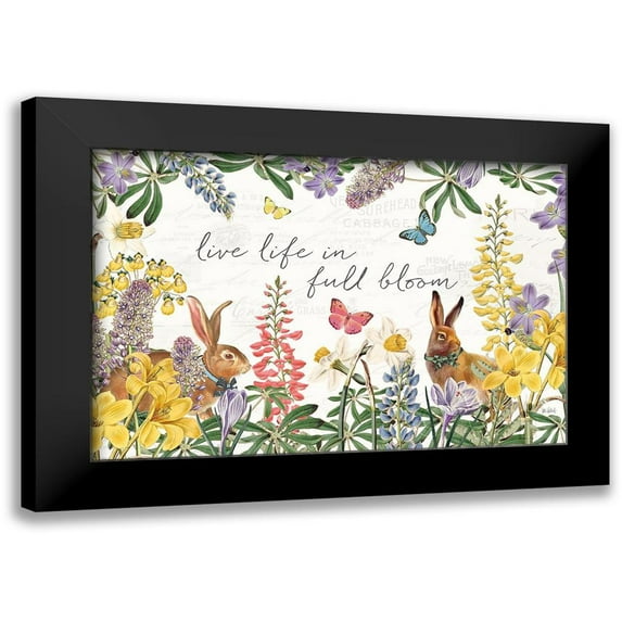 Pertiet, Katie 14x11 Black Modern Framed Museum Art Print Titled - Easter Garden I Bow Tie