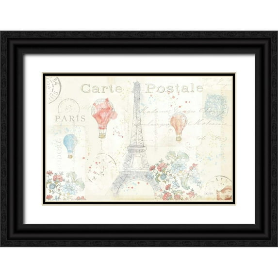 Pertiet, Katie 14x11 Black Ornate Wood Framed with Double Matting Museum Art Print Titled - Lighthearted in Paris I