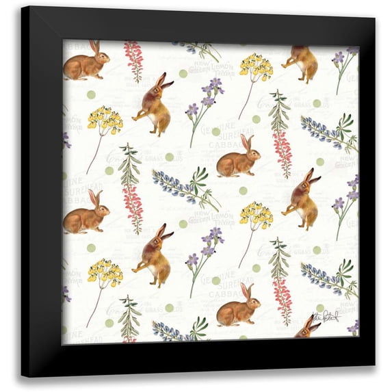 Pertiet, Katie 15x15 Black Modern Framed Museum Art Print Titled - Easter Garden Step 01