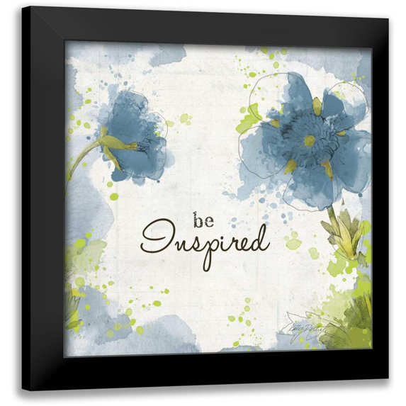 Pertiet, Katie 15x15 Black Modern Framed Museum Art Print Titled - You Shine I Blue Be Inspired
