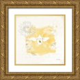 thumbnail image 1 of Pertiet, Katie 15x15 Gold Ornate Wood Framed with Double Matting Museum Art Print Titled - Bee and Bee VII Honeycomb, 1 of 4