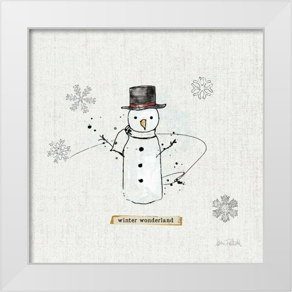 Pertiet, Katie 15x15 White Modern Wood Framed Museum Art Print Titled - Thoughtfully Frozen IV v2