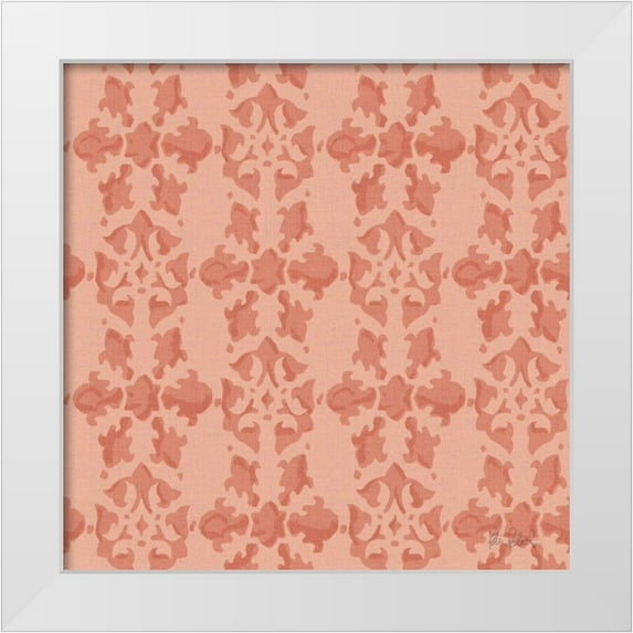 Pertiet, Katie 15x15 White Modern Wood Framed Museum Art Print Titled - Vintage Petals Pattern VB