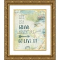 thumbnail image 1 of Pertiet, Katie 15x18 Gold Ornate Wood Framed with Double Matting Museum Art Print Titled - Map Sentiments IV, 1 of 4