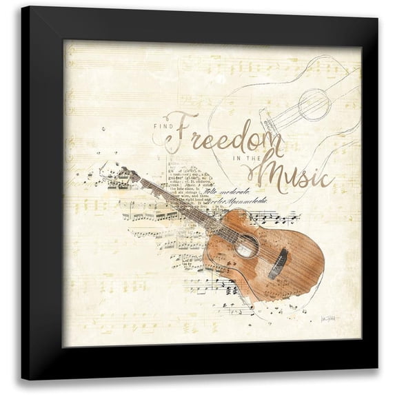 Pertiet, Katie 20x20 Black Modern Framed Museum Art Print Titled - Musical Gift IV
