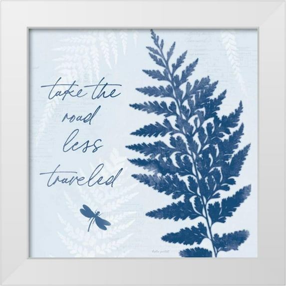 Pertiet, Katie 20x20 White Modern Wood Framed Museum Art Print Titled - True Blue V