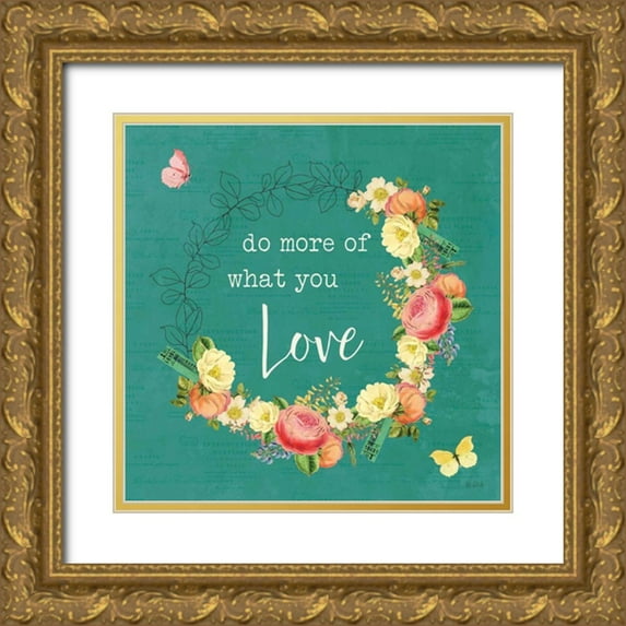 Pertiet, Katie 26x26 Gold Ornate Wood Framed with Double Matting Museum Art Print Titled - Garden District V