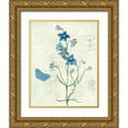 thumbnail image 1 of Pertiet, Katie 26x32 Gold Ornate Wood Framed with Double Matting Museum Art Print Titled - Booked Blue II, 1 of 4