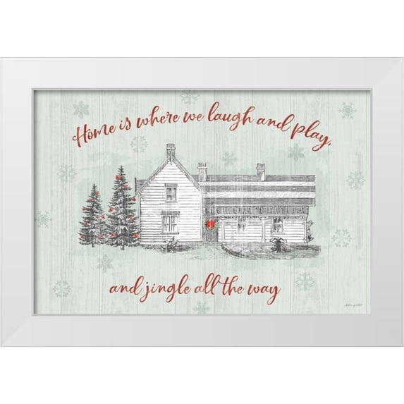 Pertiet, Katie 32x23 White Modern Wood Framed Museum Art Print Titled - Farmhouse Christmas I