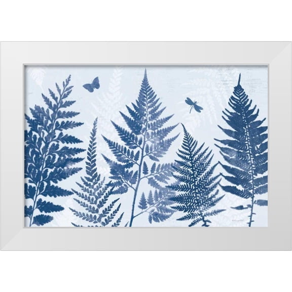 Pertiet, Katie 32x23 White Modern Wood Framed Museum Art Print Titled - True Blue II