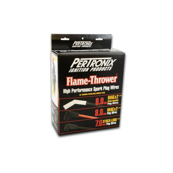 Pertronix 828224HT Flame Thrower Spark Plug Wires, GM LS, 45 Deg