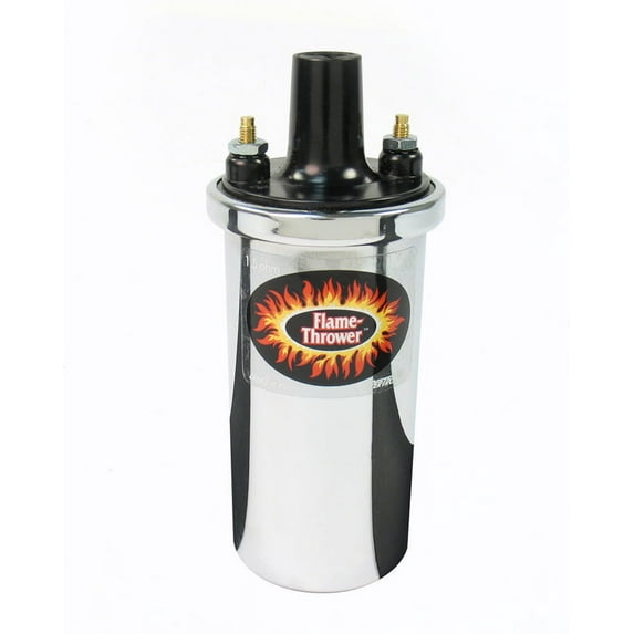 Pertronix Chrome Oil Filled 40,000V Flame Thrower III Ignition Coil P/N 40001