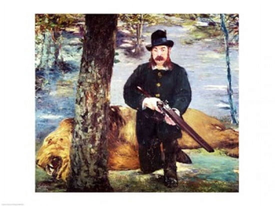 Pertuiset Lion Hunter 1881 Canvas Art - Edouard Manet (24 x 18)