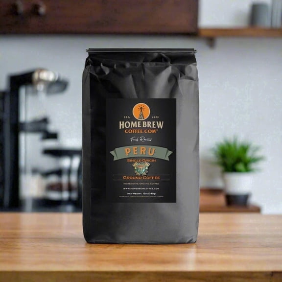 Peru (Single Origin) coffee, 12 oz., 1 lb., 2 lbs., Ground or Whole Bean