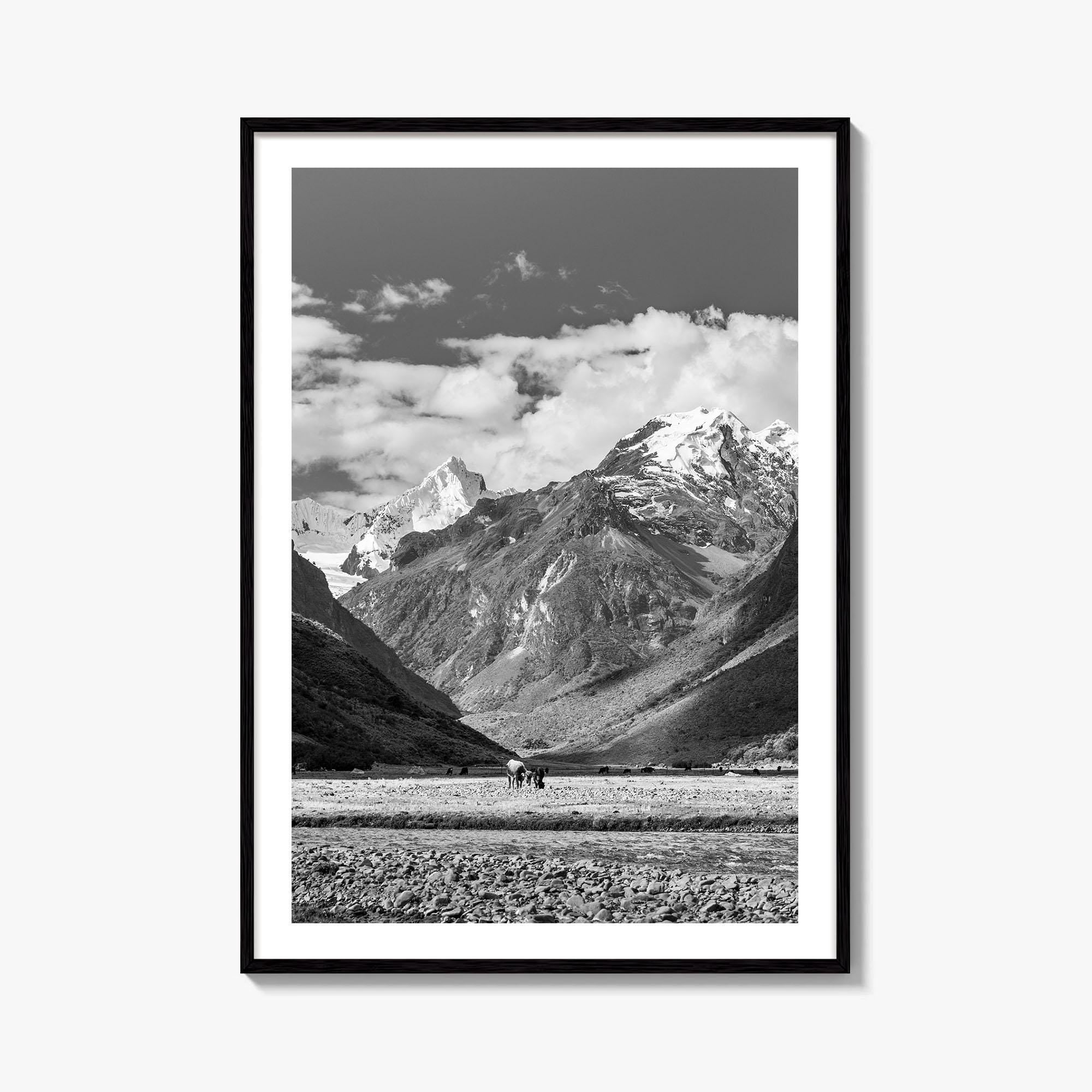 Andes Flashcard Peru Black And White Fine Art Photo Poster, Andes Mountains, Cordillera ...