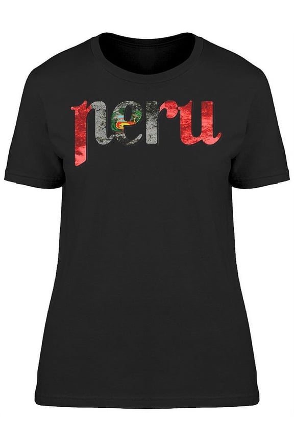 Peru Colors Graphic T-Shirt Women -Image by Shutterstock, Female Large
