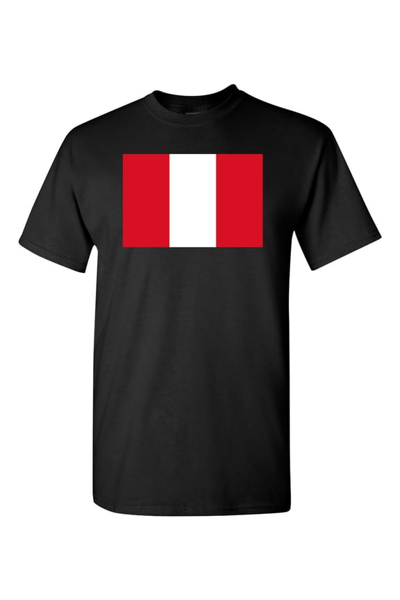 Peru Country Flag Adult DT T-Shirt Tee