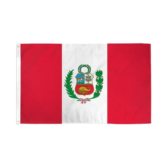 Peru Flag 3x5ft Poly