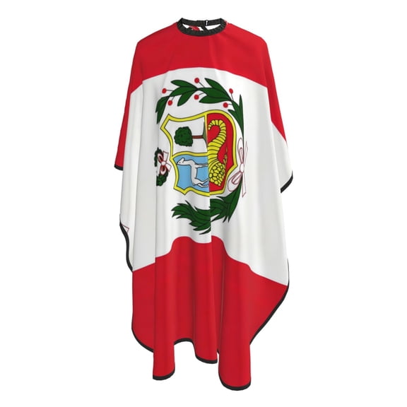Peru Flag Barber Cape 66"x55" Salon Hair Cutting Haircut Cape Color Capes Stylist HairdresserApron