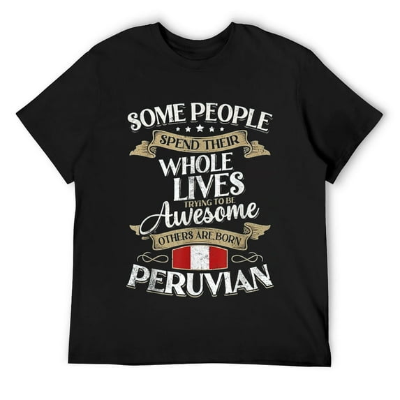 Peru Flag Souvenirs for Peruvians Men & Women T-Shirt Black