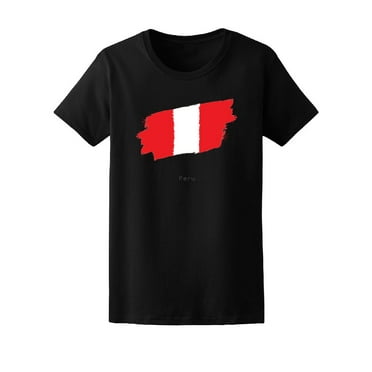 Peru Flag T-Shirt Men -Image by Shutterstock, Male Medium