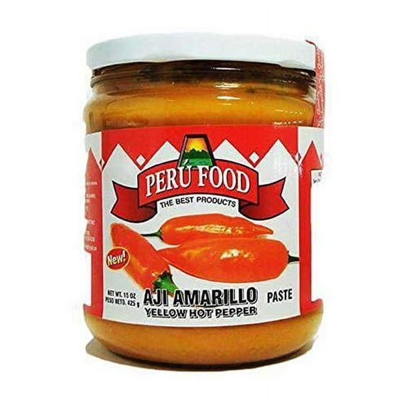 Peru Food Aji Amarillo Pasta SIN PICANTE Sazonador - Hot Yellow Pepper Paste NON SPICY Seasoning - 7.5oz Jar
