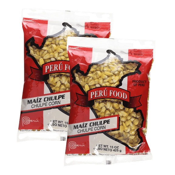 Peru Food Maiz Chulpe Corn, Authentic Chulpe Corn, 15 Oz, 2 Pack, Dried Corn for Tostado, Latin American Cooking, Andean Grain
