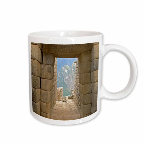 3drose, Peru, Machu Picchu, Double-jamb Doorway - Sa17 Bja0057 - Jaynes Gallery, 15oz Mug