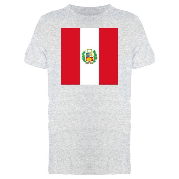 Peru National Flag Doodle Tee Men's -Image by Shutterstock