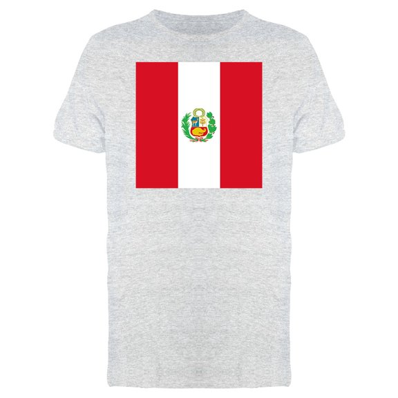 Peru National Flag Doodle Tee Men's -Image by Shutterstock