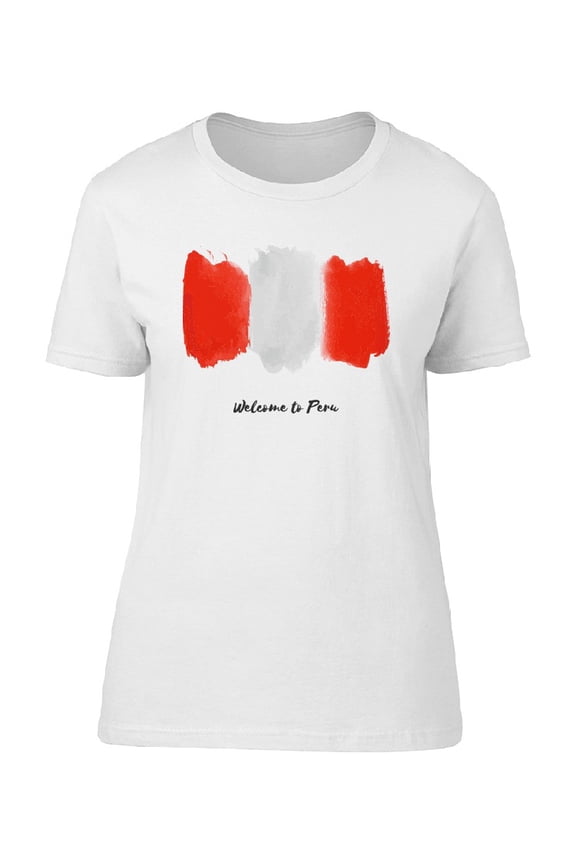 Peru National Flag T-Shirt Men -Image by Shutterstock, Male Small