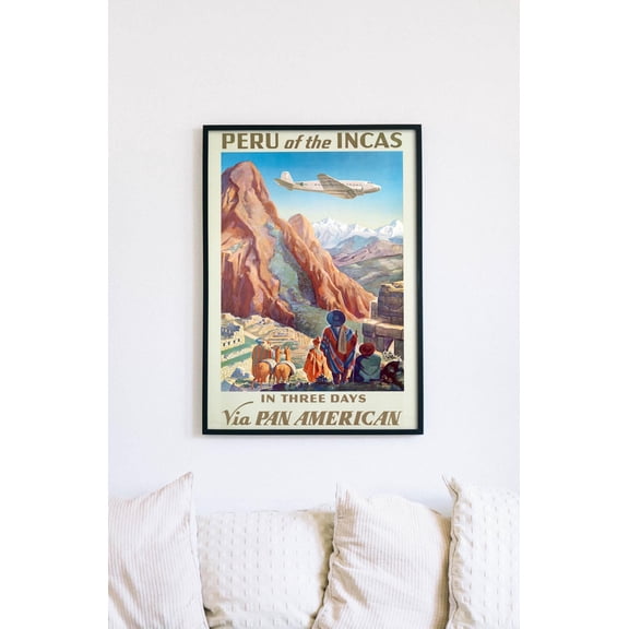 Peru Of The Incas, 1938 Travel Ad Poster, File Ready To & Print! Poster, Poster Only