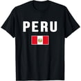 thumbnail image 1 of Peru Peruvian Flag Souvenir T-Shirt, 1 of 3