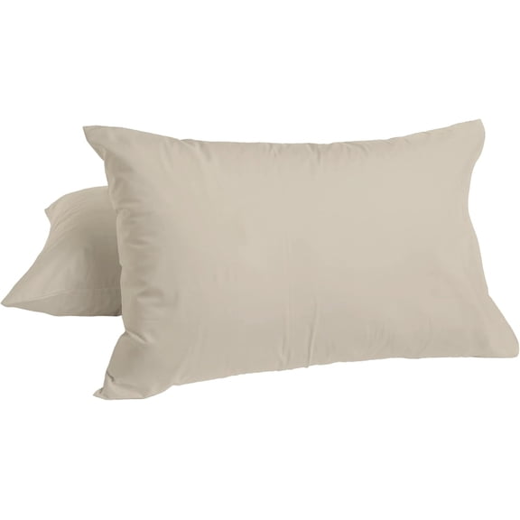 Peru Pima Pillowcase Set – Standard Size, 100% Peruvian Pima Cotton, Sateen, 800 Thread Count, Cooling & Breathable, Soft Hotel-Quality, 2 Pieces, Latte
