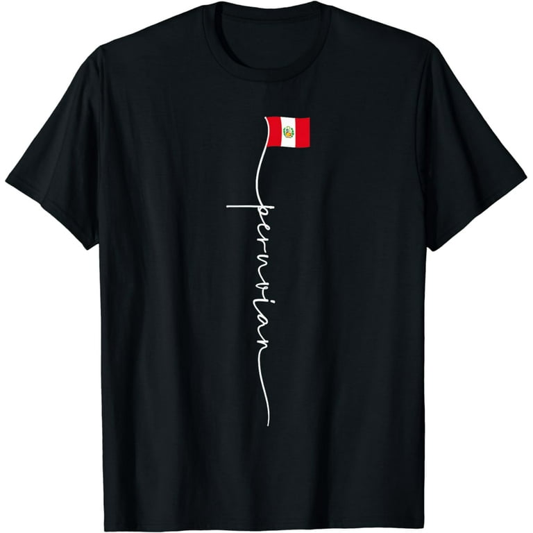 Peru Retro Flag T-Shirt Peruvian Distressed Graphic Peru Retro Flag T-Shirt Peruvian Distressed Graphic