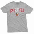 thumbnail image 1 of Peru T-Shirt Tee Shirt Peruvian Flag Coat Of Arms Mens Womens Unisex T-Shirt (XX-Large Grey), 1 of 6