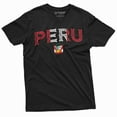 thumbnail image 1 of Peru T-Shirt Tee Shirt Peruvian Flag Coat Of Arms Mens Womens Unisex T-Shirt, 1 of 5