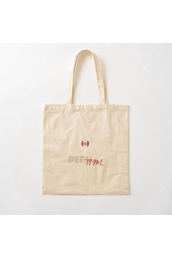 Peru Time Canvas Tote Bags, Reusable Shopping Bag